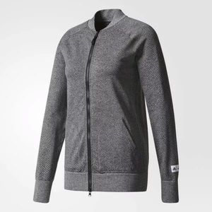 Adidas X Reigning Champ Gray Full Zip Bomber Jacket Women’s Size Medium